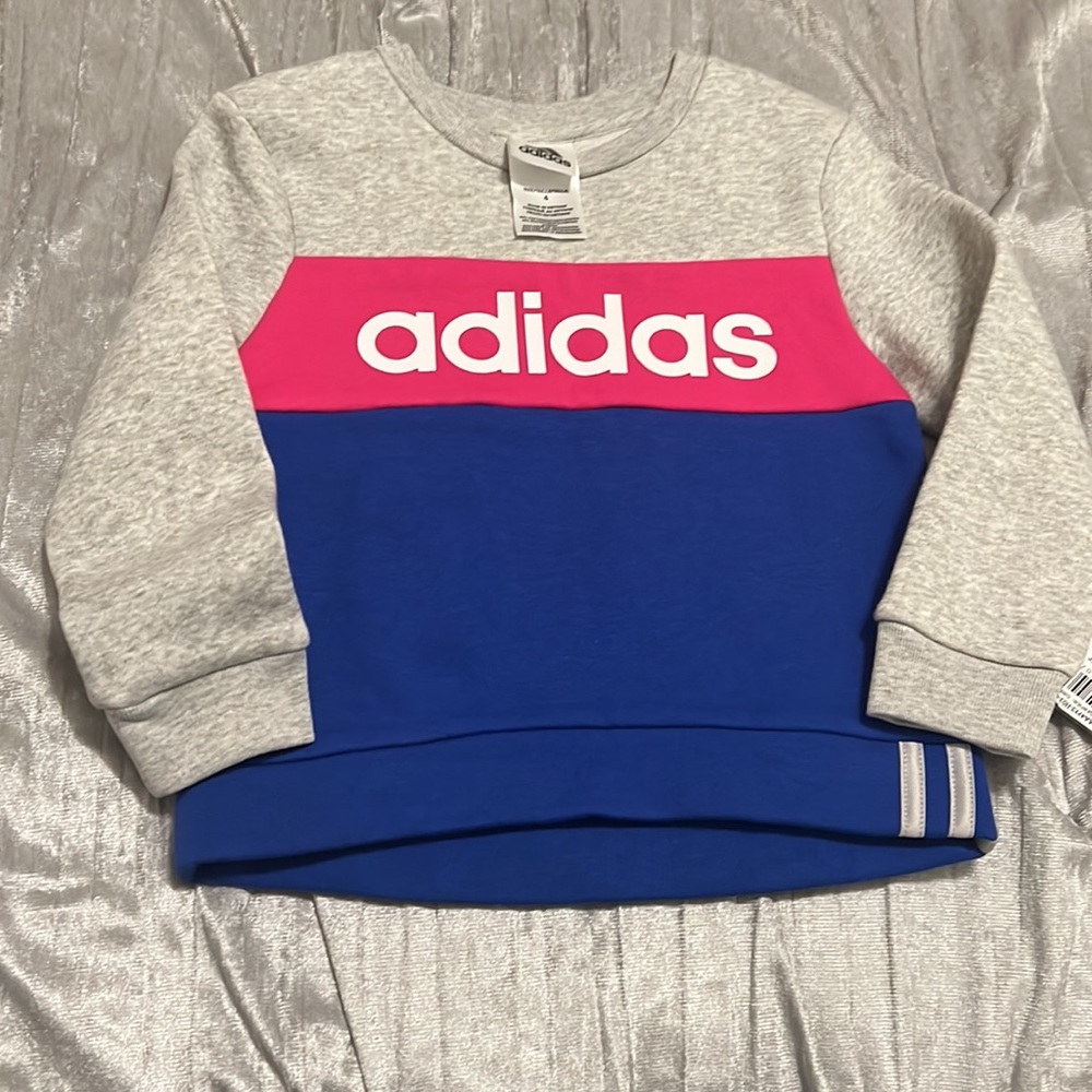 Toddler girls Adidas sweatshirt new with tags - Picture 2 of 4